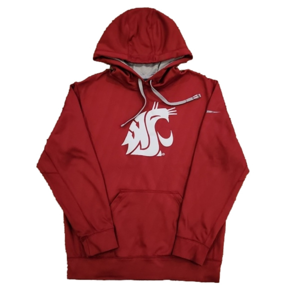 Nike Therma-Fit Maroon Washington State Cougers Hoodie Sweatshirt